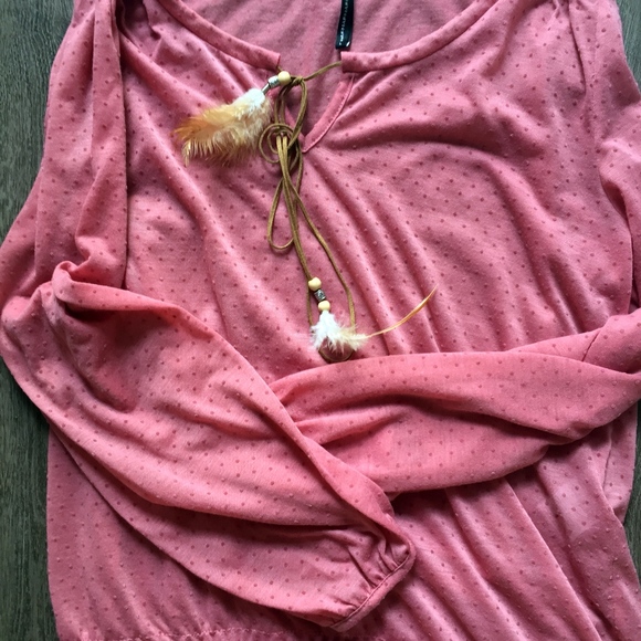 Dusty rose Boho blouse - Picture 4 of 4